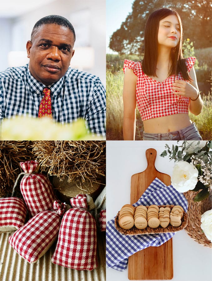 use of gingham fabric