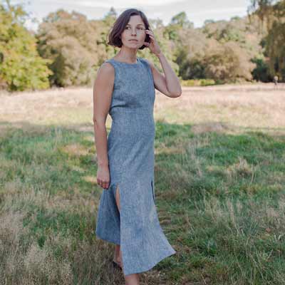 Linen maxi dress pattern best sale