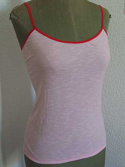 Jersey fitted camisole pattern