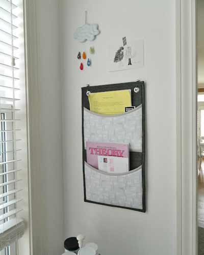 Large 2 pocket wall organizer