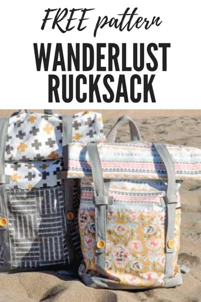 Wanderlust rucksack - free sewing pattern