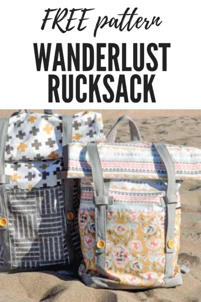 32+ Free Backpack Patterns To Sew ⋆ Hello Sewing