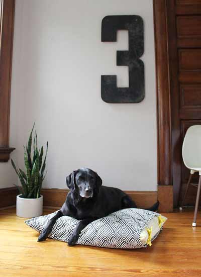 Washable dog bed