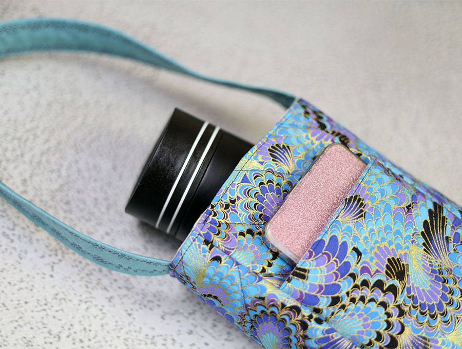 water bottle holder close up