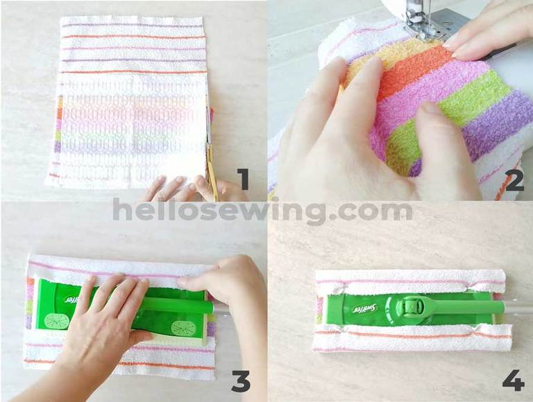 DIY Reusable Swiffer Mop Pads (Wet Or Dry) How To Make Swiffer Pads ⋆