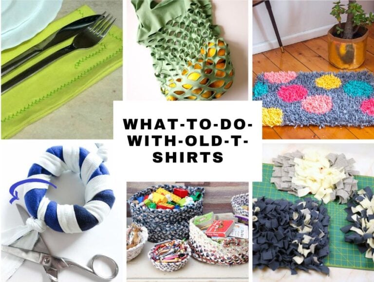 What to do with old t-shirts? Amazing t-shirt upcycling ideas