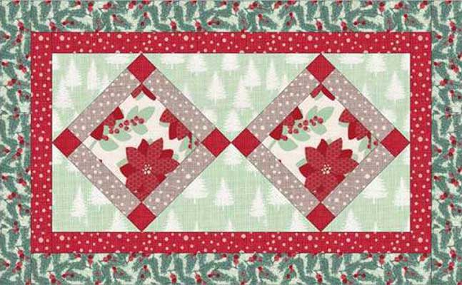 winterberry placemats and table runner set