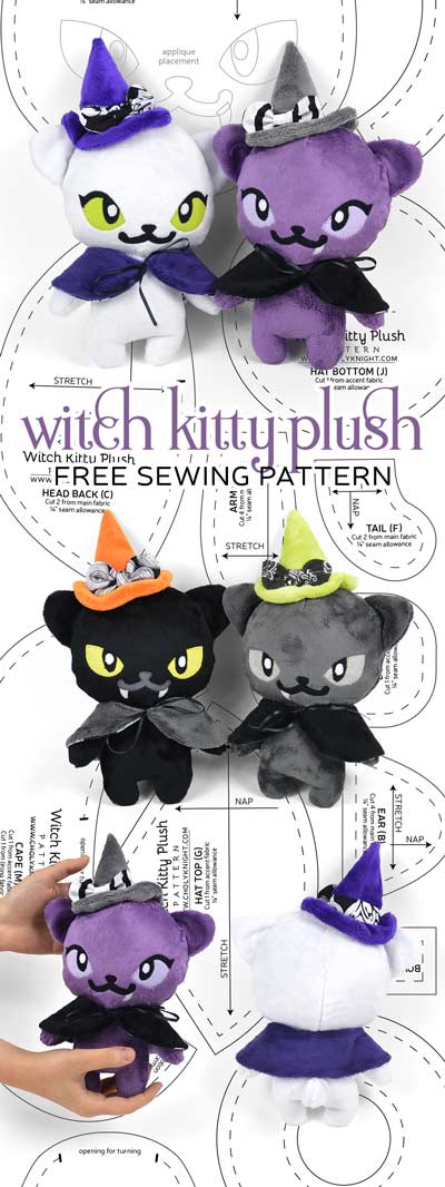 Stuffed cat sewing pattern on sale