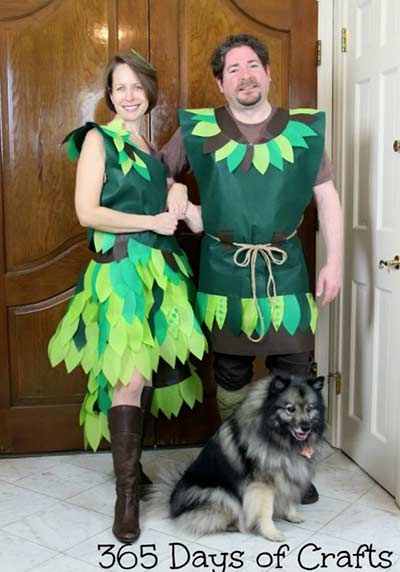 Woodland fairy costume for couples