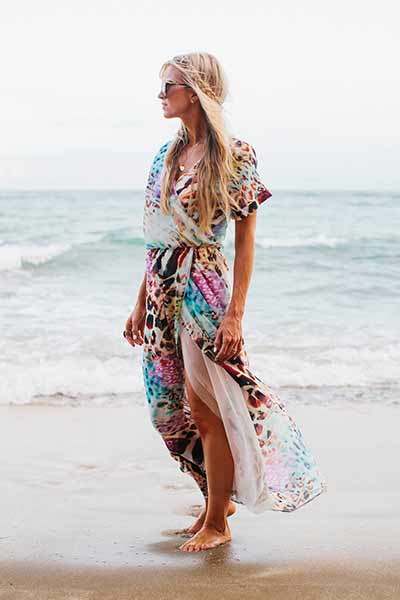 Patterned summer dress online