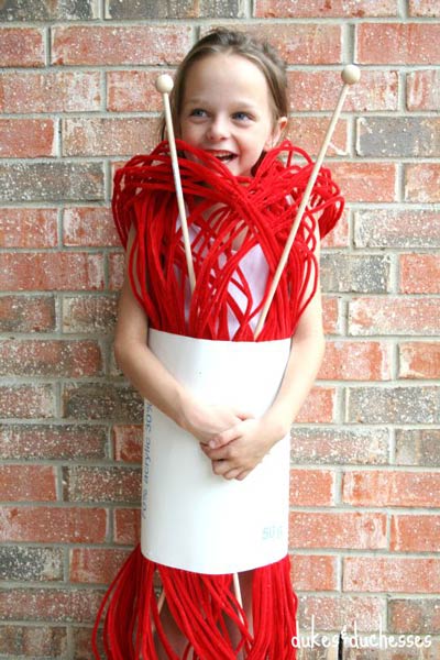 skein of yarn costume for kids