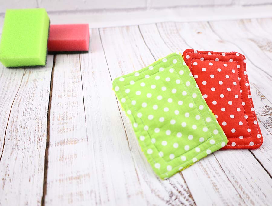 DIY Zero Waste Kitchen Sponges - Free Sewing Pattern